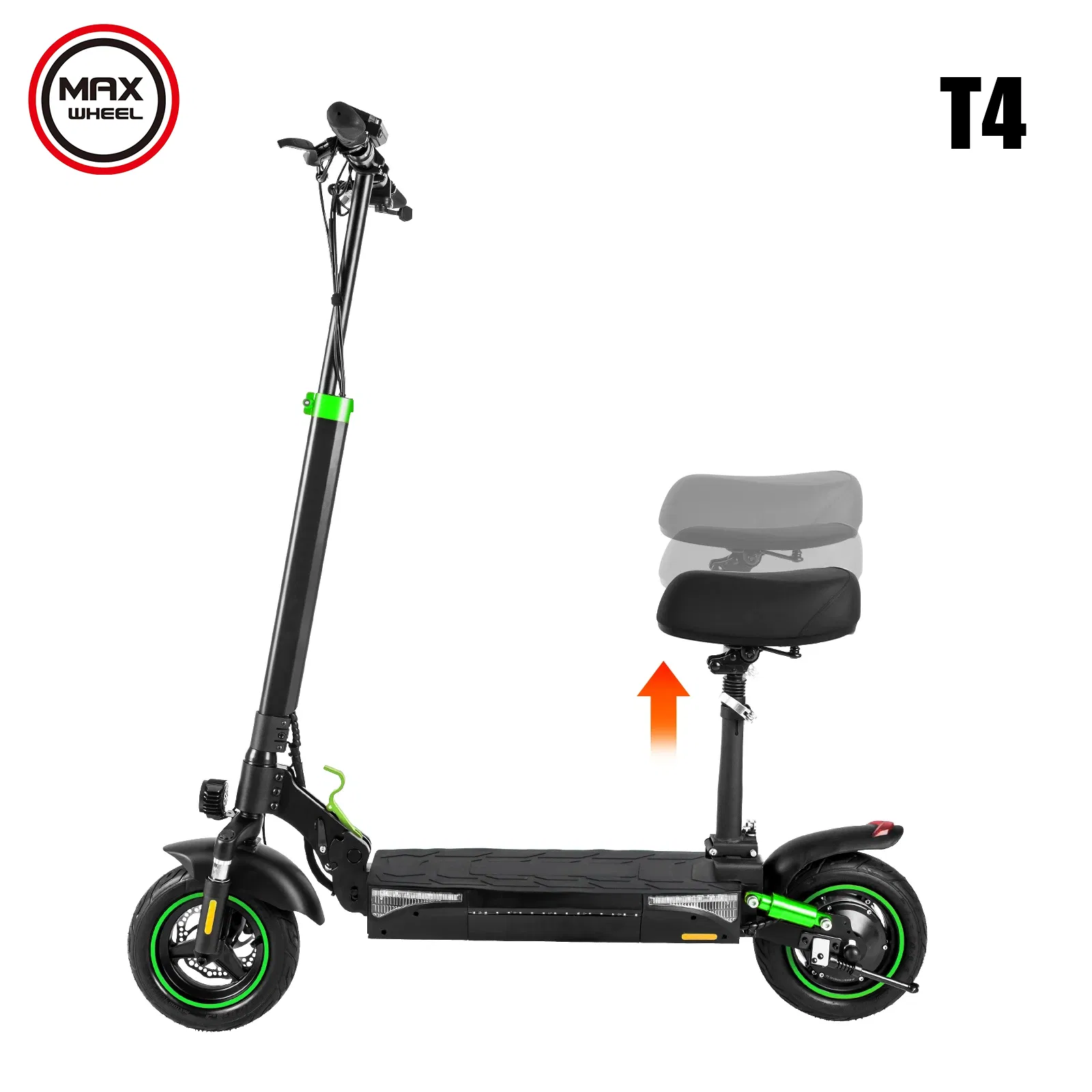 2024 New off Road 48V Big Battery Adjustable Folding Kick E Scooter Portable Electric Scooter with Seat