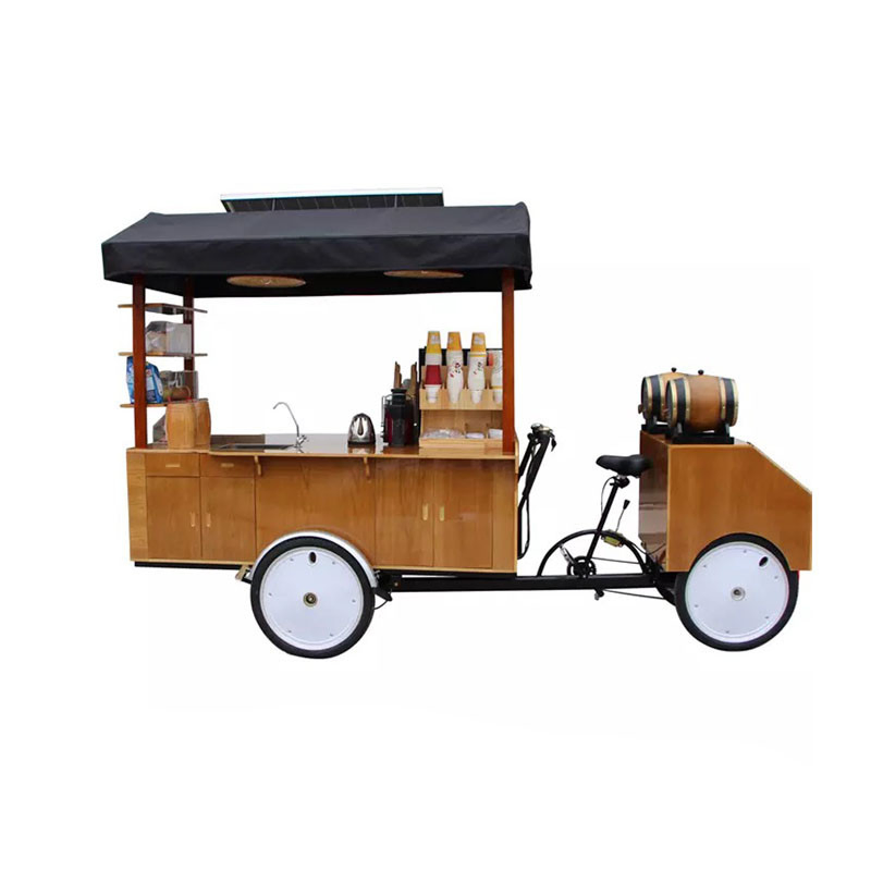 Customizable Electric Cargo Bike Street Vending Bicycle Adult Tricycle mobile Drink Bubble Tea Coffee Van Cafe Cart for Sale