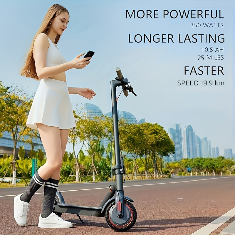 Hezzo Electric Scooter 8.5" 36V 350W Self-Balance 10.4ah Folding Kick Escooter Smart APP