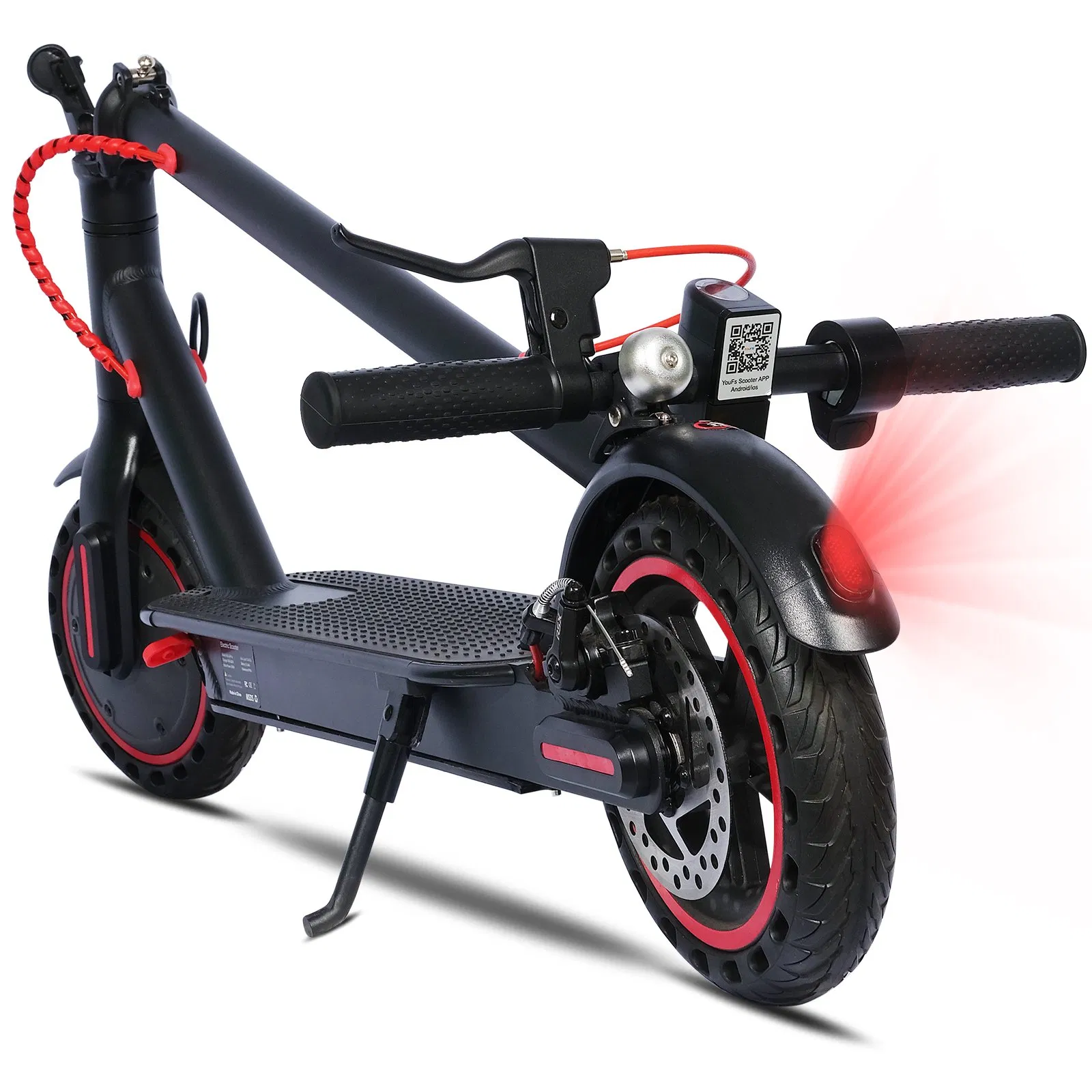 Hezzo Electric Scooter 8.5" 36V 350W Self-Balance 10.4ah Folding Kick Escooter Smart APP