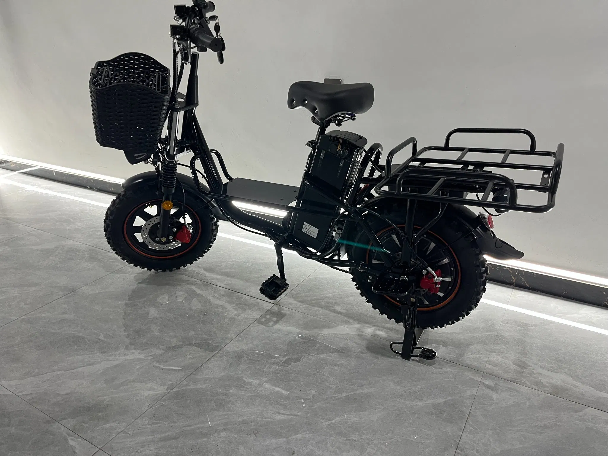 Electric City Bike for Commuting Family Cargo E Bike with Front Basket &amp; Rear Rack Delivery PRO Bicycle Y120max