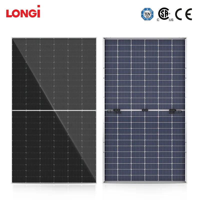 Longi High Quality Warranty 25 Years Half Cut 144 Half Cells 182mm 545W 550W Bifacial Solar Mono Panel