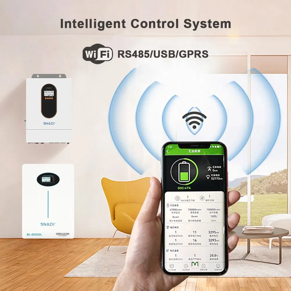 Home Use Hybrid Solar Inverter 5kw 6kw 12kw Solar Power MPPT Inverter