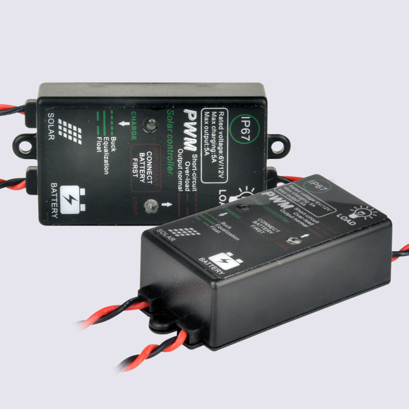 6V/12V 1A/3A/5A Manual PWM Solar Charge Controller