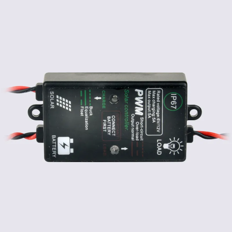 6V/12V 1A/3A/5A Manual PWM Solar Charge Controller