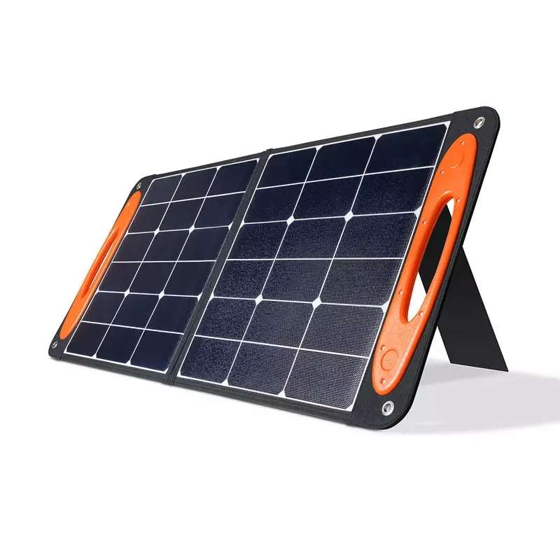 Outdoor Climbing Picnic Portable Folding Solar Panel Camping Energy System Power Bank Station 100W High-Efficiency Folding Solar Package