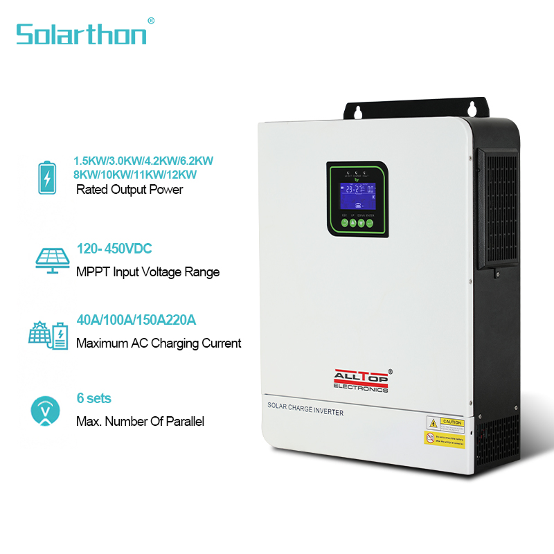 High-Efficiency 5kw 6.2kw 8kw 10kw 11kwhybrid Solar Power Inverter with LCD Display