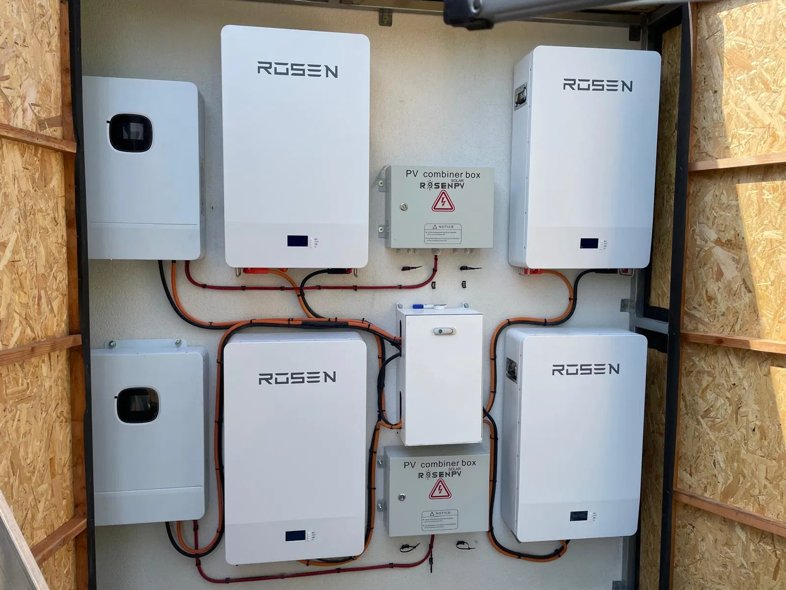 Rosen 10kw Hybrid Solar System 30kw 50kw 100kw Lithium Battery Storage