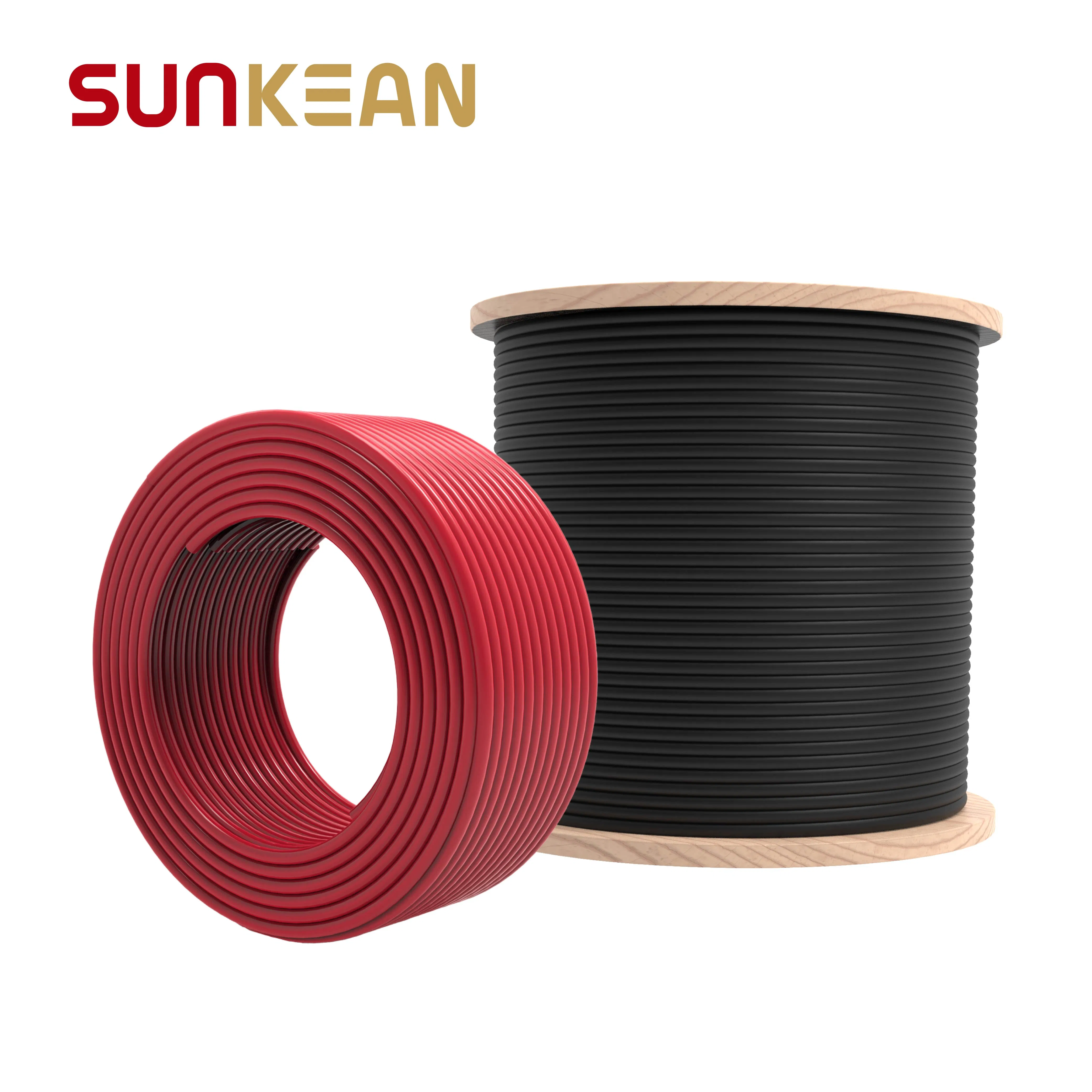 TUV Ad8 Waterproof XLPE PV System Wire Electric Photovoltaic Energy Storage 1500V 4mm Aluminum Solar PV Battery Cable