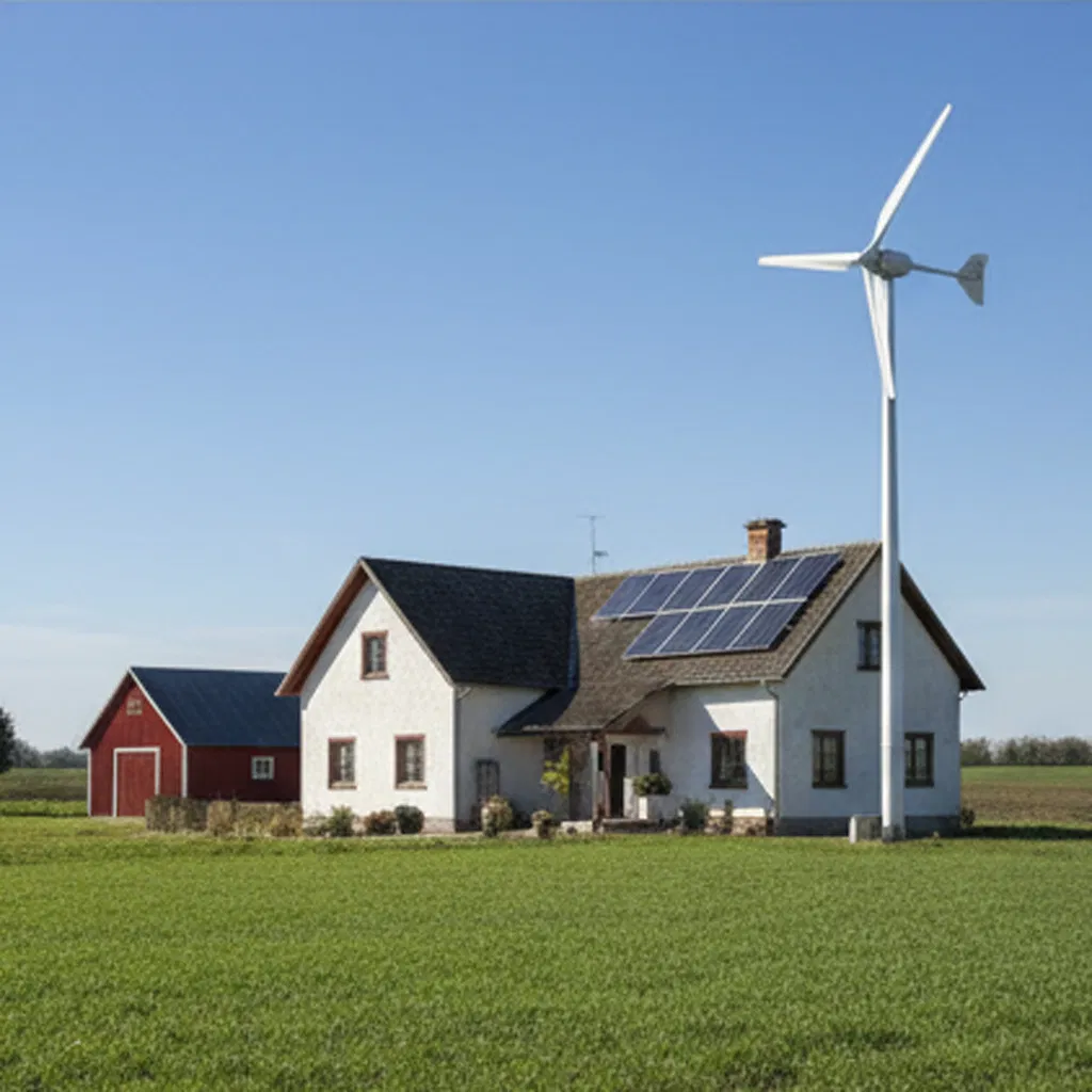 5kw Advanced off-Grid Wind Generator and Solar Panels Hybrid Charge Controller Set