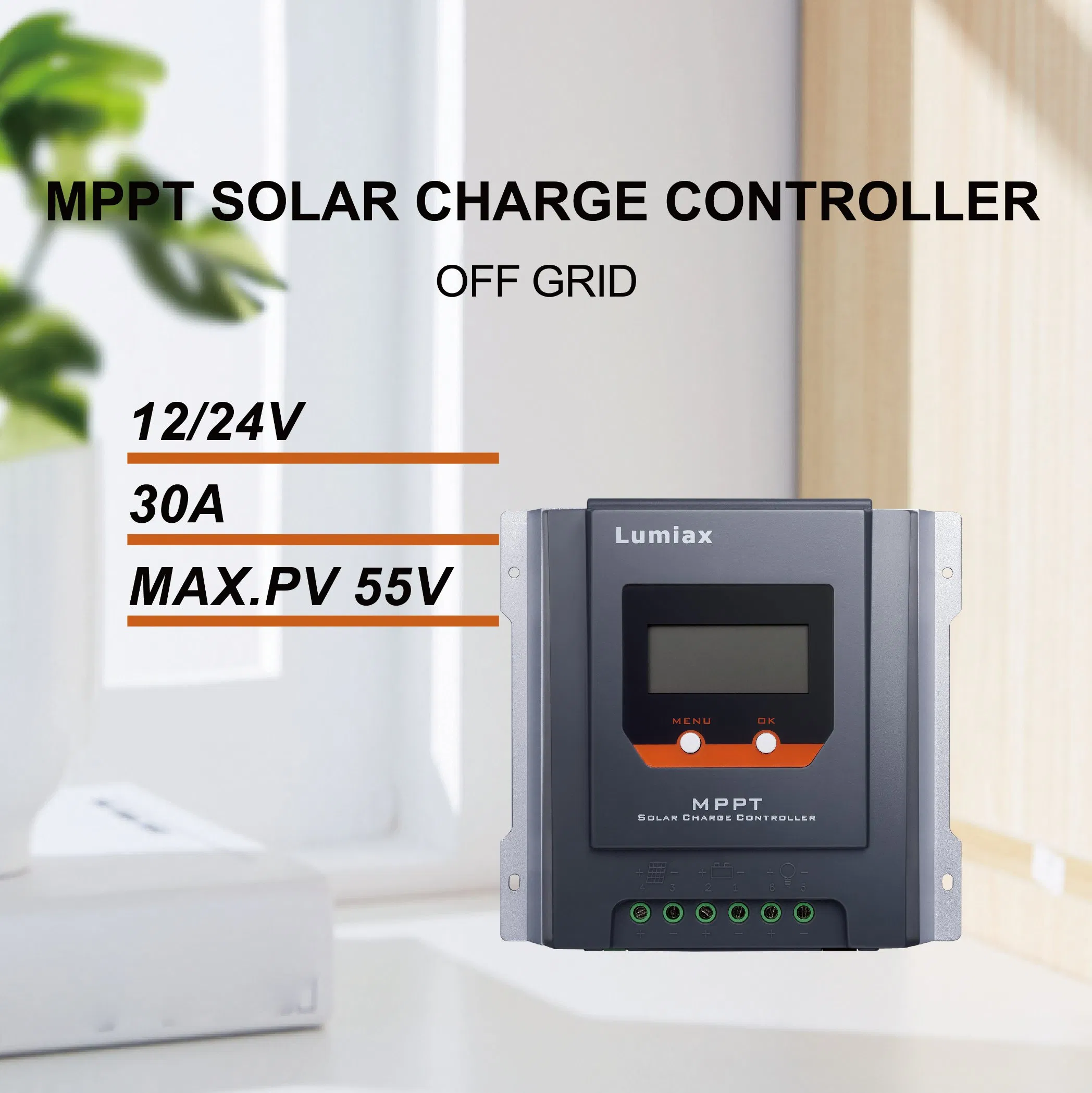 30A Lithium Battery MPPT Solar Charge Controller