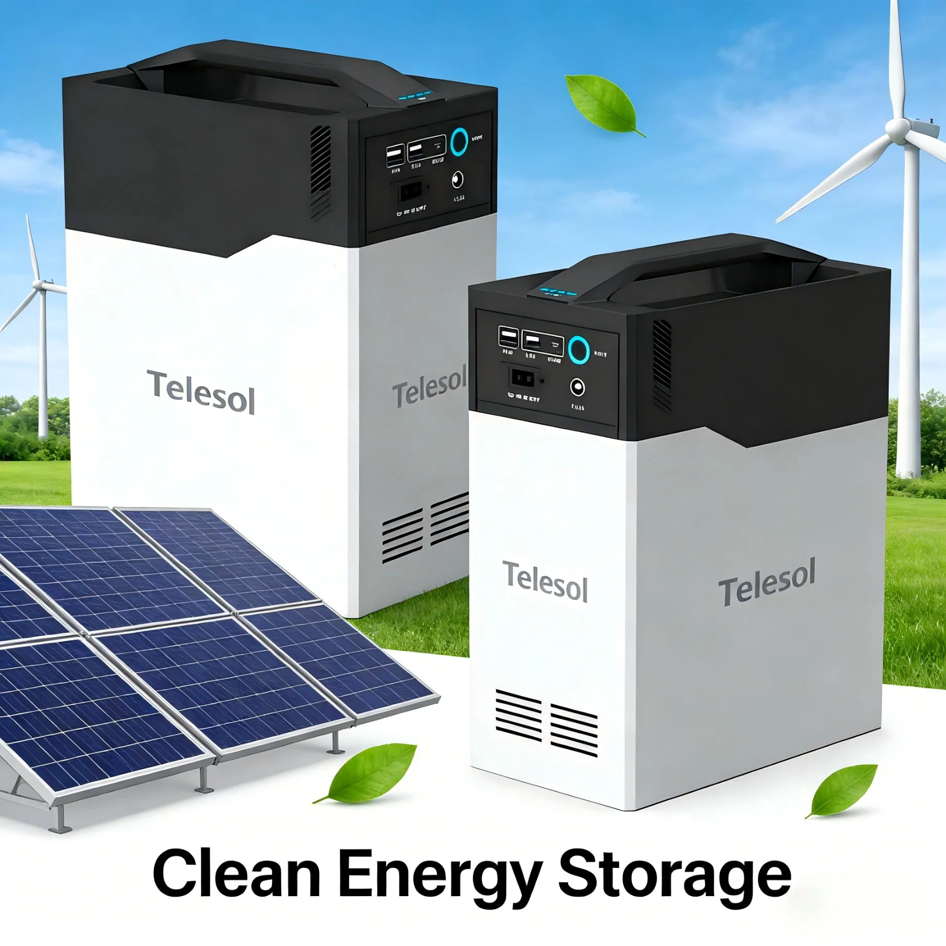 Portable Solar Power Energy Storage Battery AC/DC Output