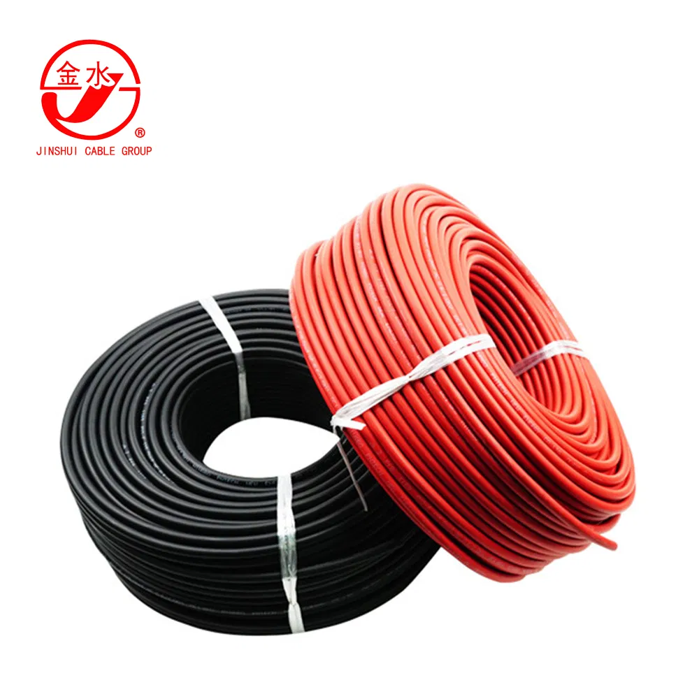 PV1-F H1z2z2-K TUV 2.5mm2 4mm2 6mm2 10mm2 Xlpo Insulated PV Electric Cable Solar Cable Electrical Wire Cable