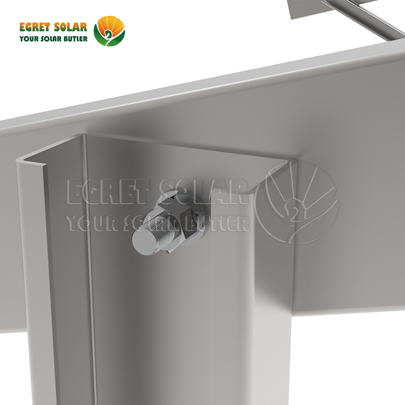 High Quality Galvanized Steel Solar Gound Mounting System for Large Project