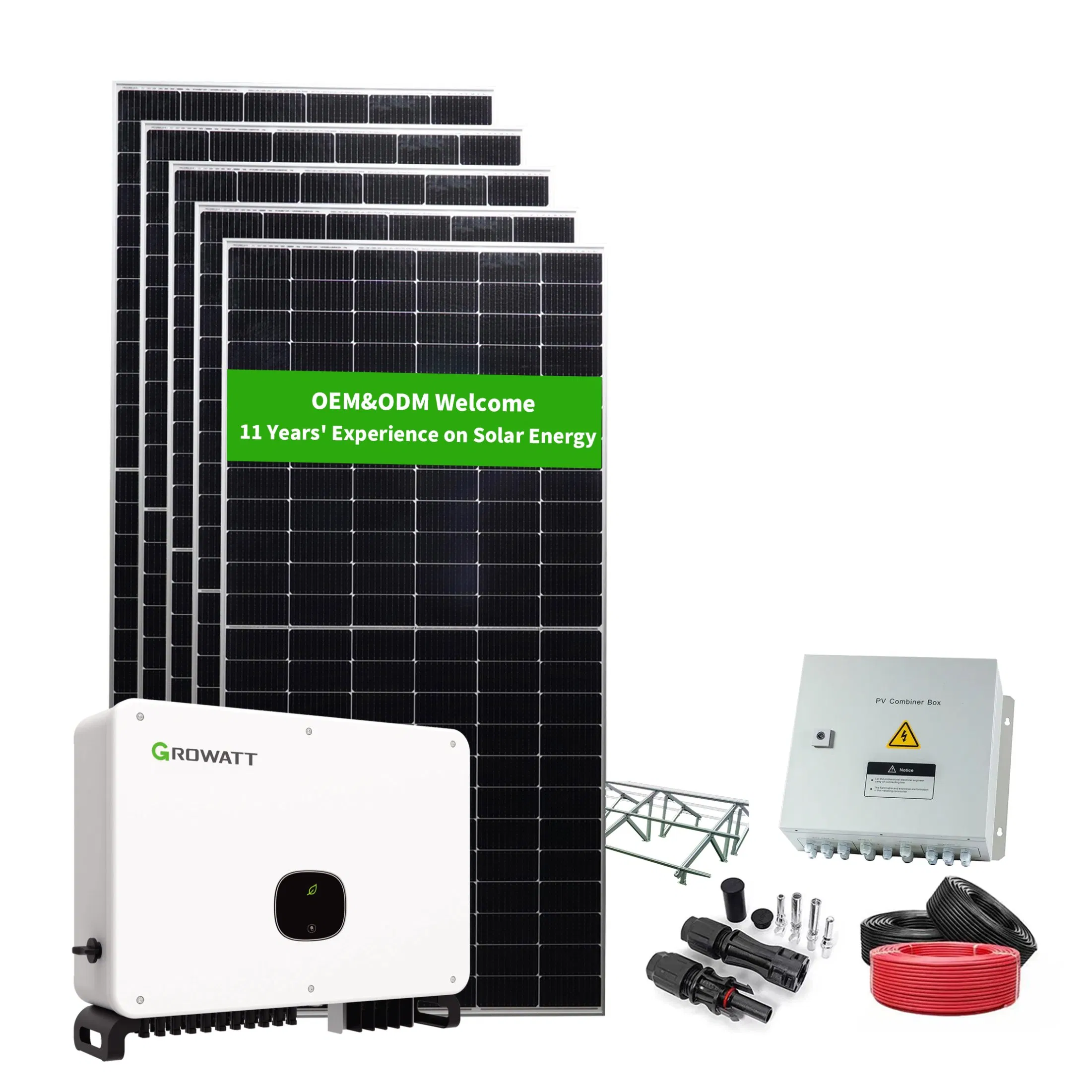 High Efficiency 12kw Solar Panel Set Kit Solar All in One for Commercial Use