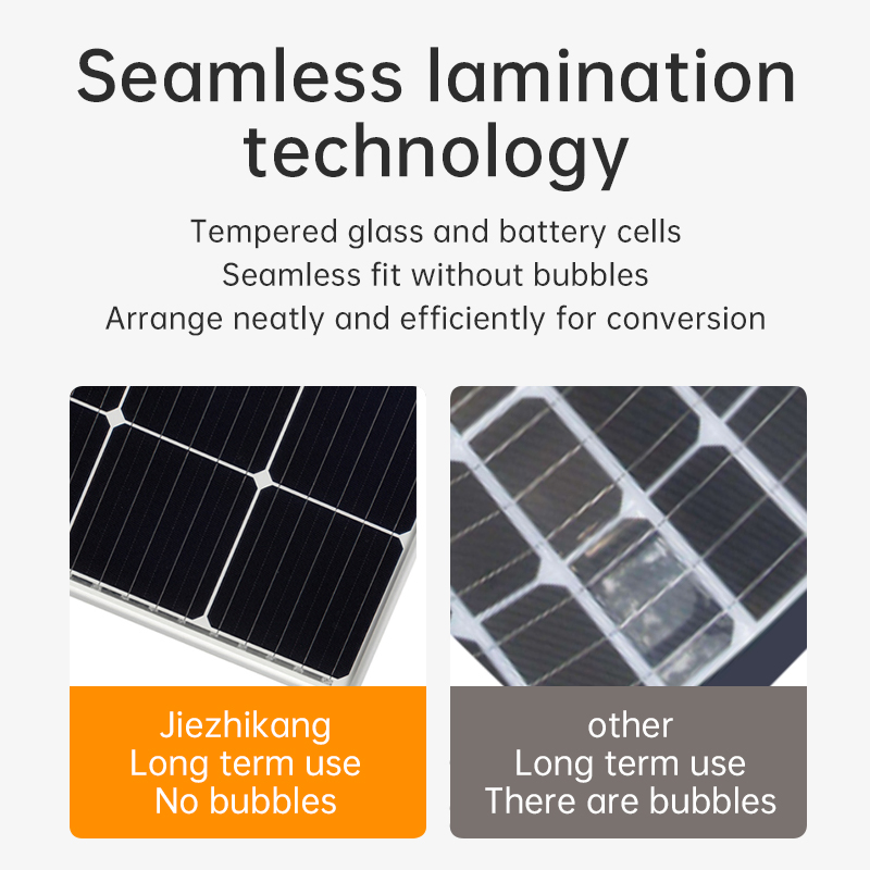 100W High-Efficiency Monocrystalline Silicon Portable Foldable Solar Panel Camping Table IP68 Waterproof