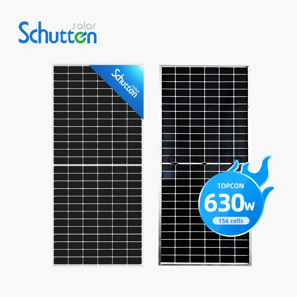Schutten OEM Factory 156cells PV Modules 630W, 635W, 640W 645W 650W Topcon Bifacial Mono Solar Energy System Solar Power Panel