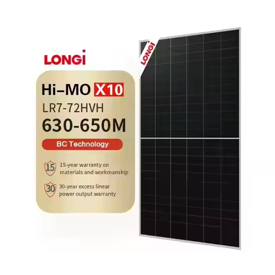Longi Himo X10 Guardian Lr7-72hvh 640-670W 640W 645W 650W 655W 660W 665W 670W Monocrystalline Silicon Solar Panel