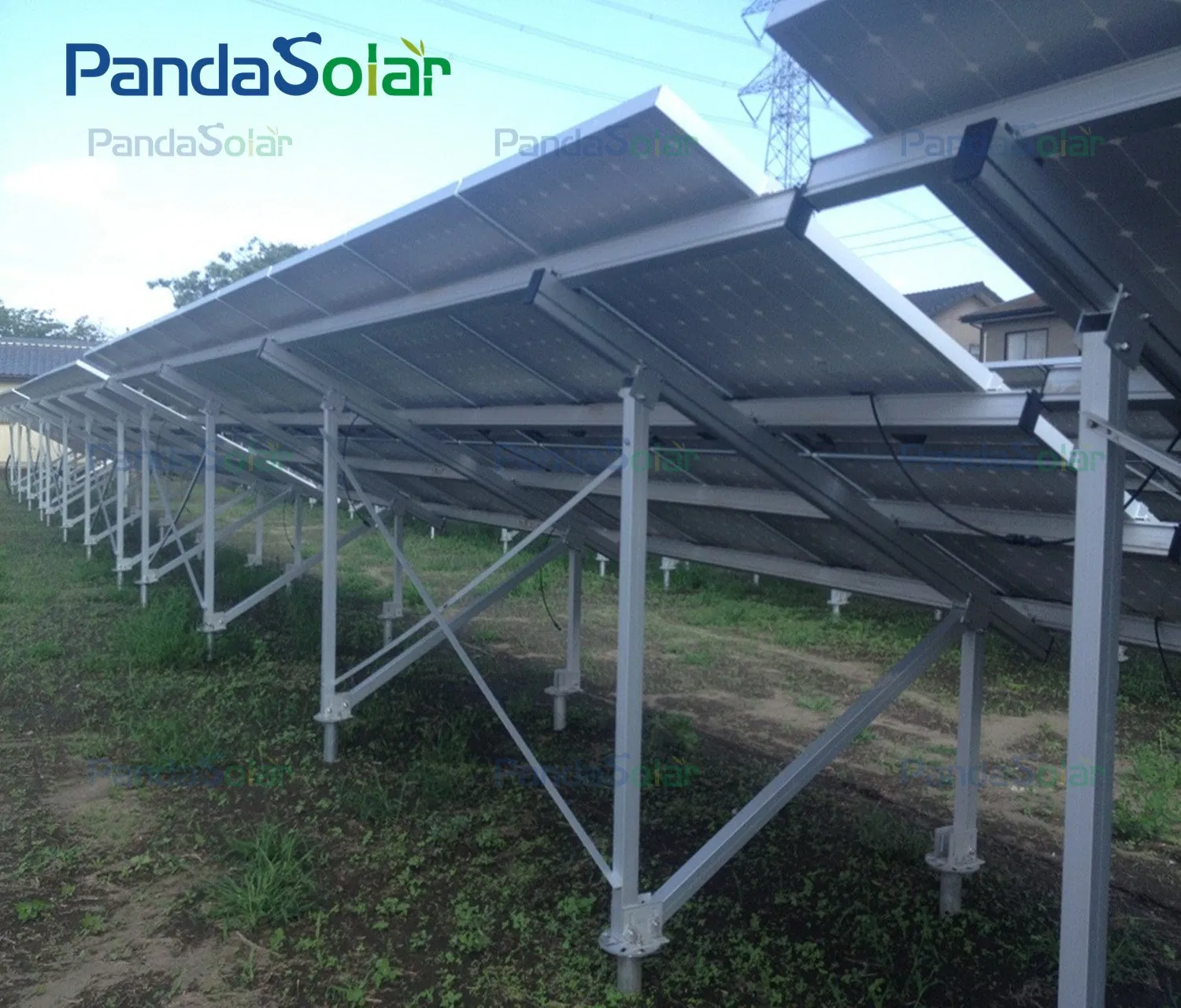 Pandasolar Cheap Solar Products Design Aluminum Solar Mounting System for Ground Solar Mount Adjustable Angle