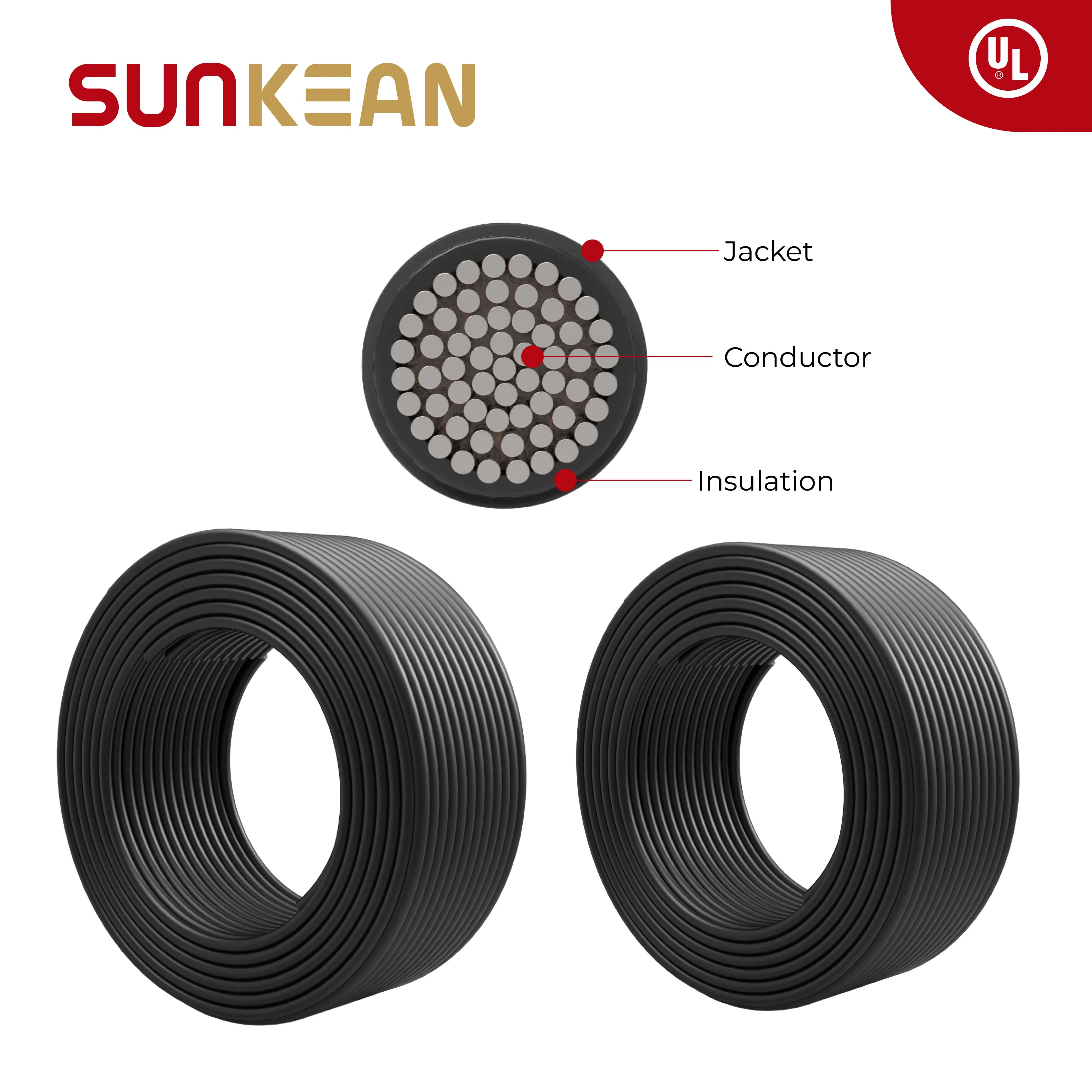 Reliable Solar Cable En - Tinned Copper Conductor with Xlpo Insulation