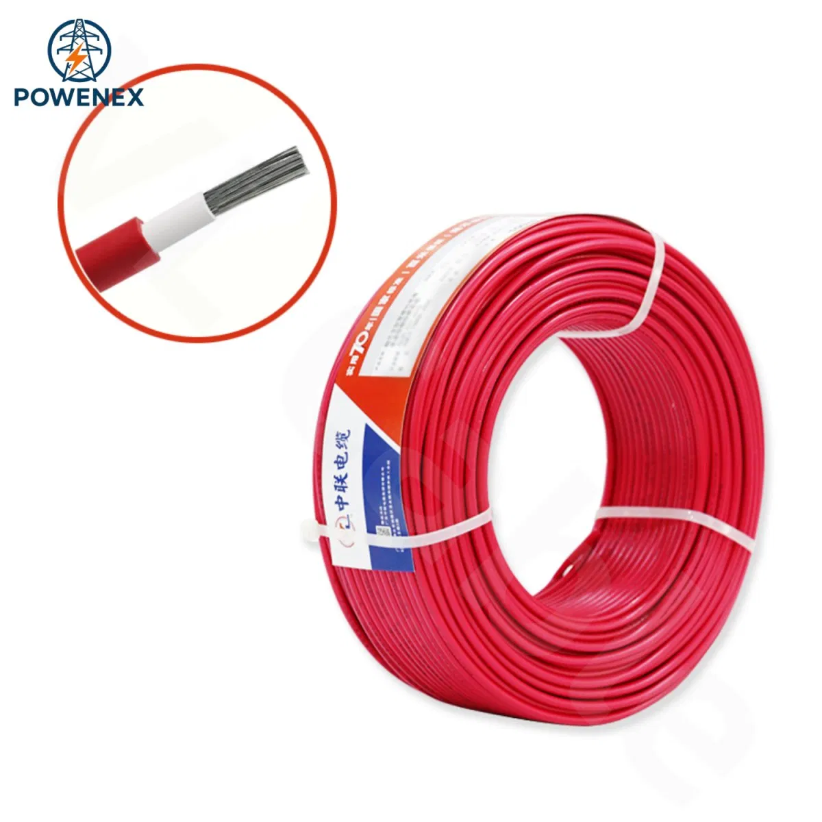 TUV En 50618 H1z2z2-K 1500V DC 4mm² 6mm² Electrical Solar Wire Cable
