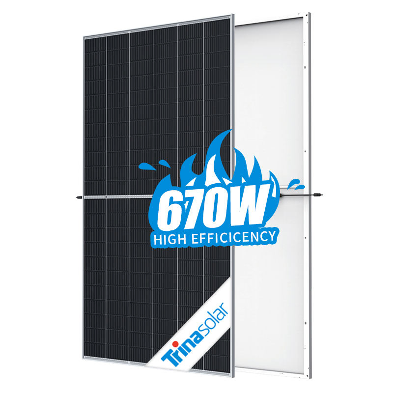 Trina 555W 670W 700W Half Cell Wholesale Poly PV Fold Flexible Black Monocrystalline Polycrystalline Photovoltaic Module Mono Solar Energy Sun Power Panel