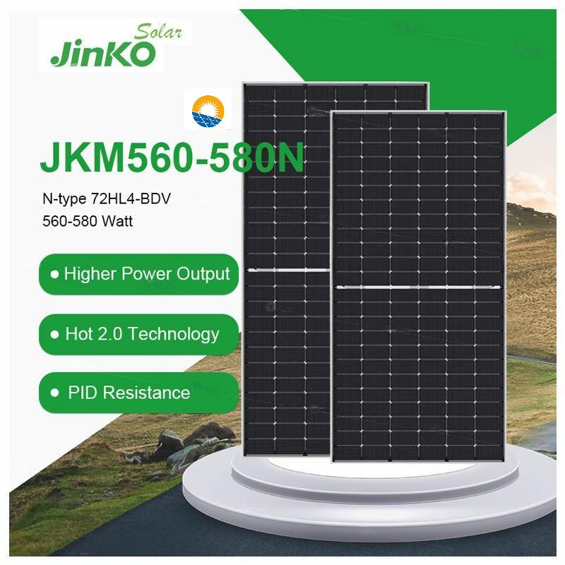 Jinko 550W 580W 630W 700W Half Cell Wholesale Poly PV Fold Flexible Black Monocrystalline Polycrystalline Photovoltaic Module Mono Solar Energy Sun Power Panel