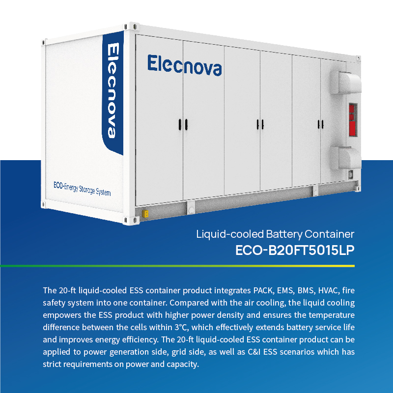 Higher Energy Density Chiller+Liquid Cooling Solar Battery Storage Systems with Un38.3