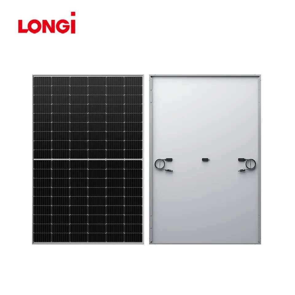 Longi 500W 535W 555W Half Cell Wholesale Poly PV Fold Flexible Black Monocrystalline Polycrystalline Photovoltaic Module Mono Solar Energy Sun Power Panel