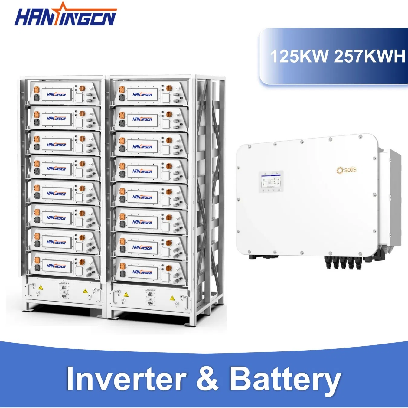 8000 Cycles 80kw 125kwh Solar Energy System Energy Storage Solar Lithium Battery Solution