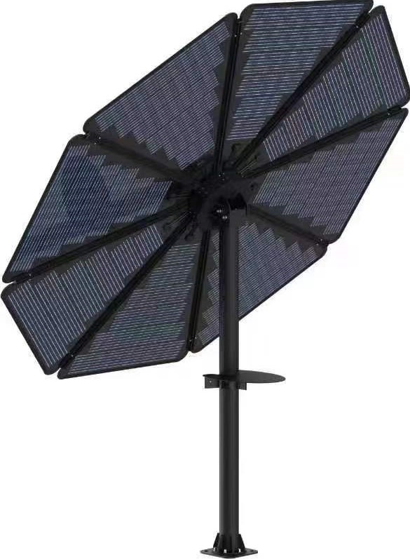Solar Energy System Beautiful Sunflower Portable Flexible Solar Panel Foldable 1000W with Night LED Light Home or Commercial Use Charging