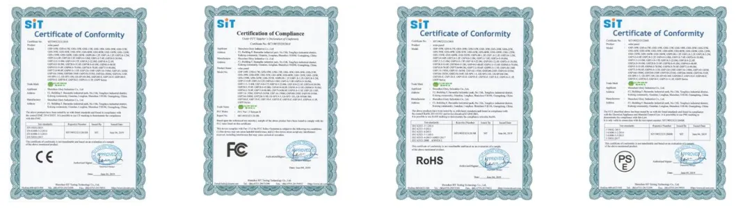 Product Certifications