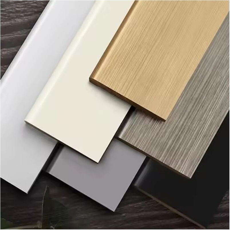 Modern White Primed Waterproof Wooden Baseboard Factory Price