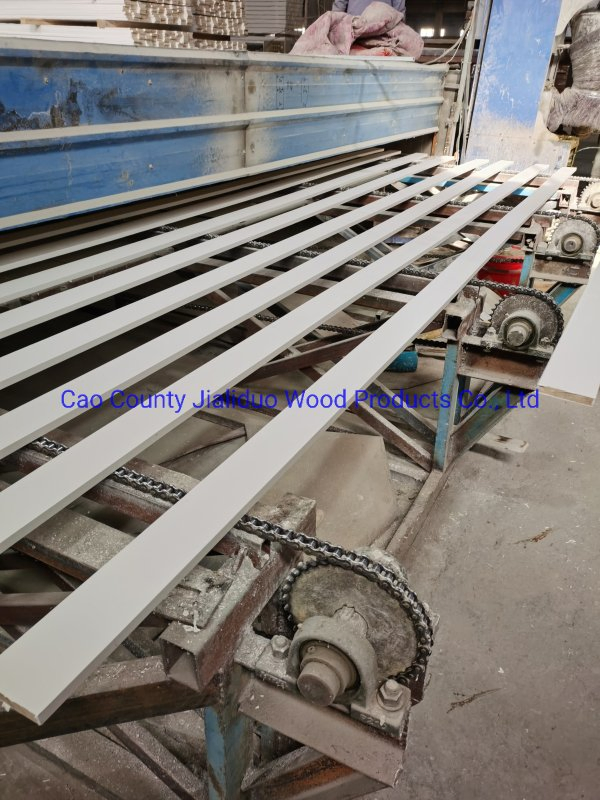 Customed White Primed Gesso Skirting Boards Wood Mouldings