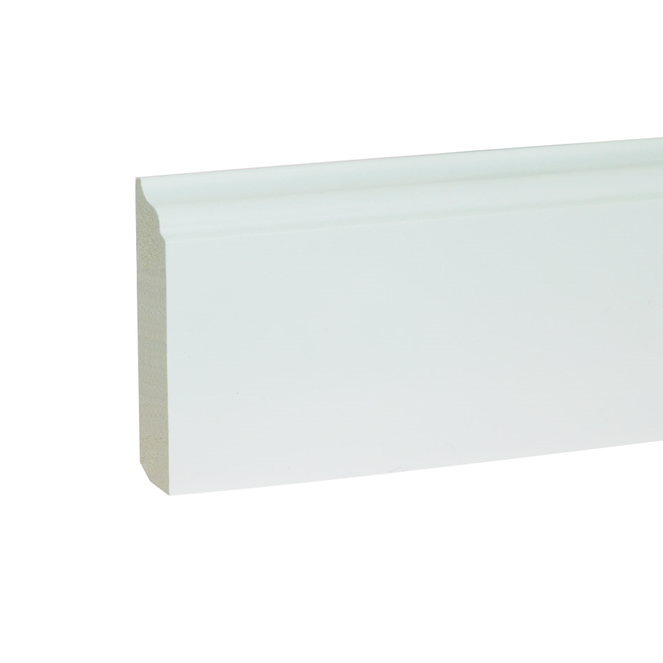 Waterproof White Color Polymer Skirting Board for Flooring