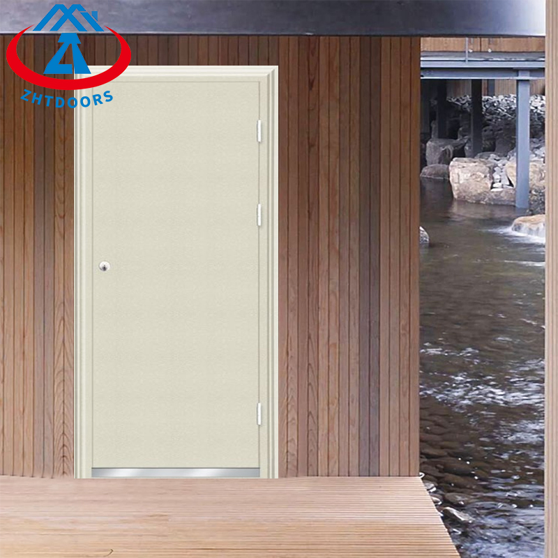 BS Certificated Zhtdoors Residence Exterior Industrial Fire Prevention Modern Wooden Fire Rated Wood Door Frames