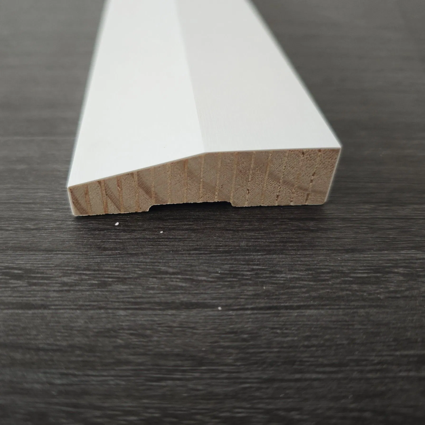 18*138 Primed Timer Pine Half Splayed Skirting Board Wood Moulding