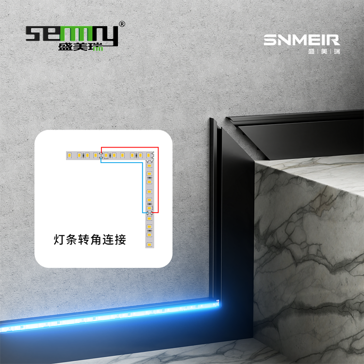 Aluminum LED Skirting Board Decorative Wall Skirting Molding Trim Floor Accessories Skirting LED Profile Ledskirtinglight