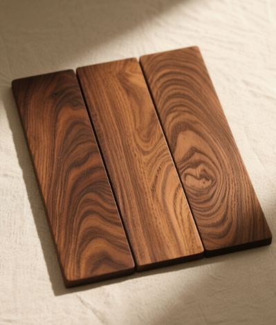 Handcrafted Black Walnut Wood Treads for Timeless Stair Design