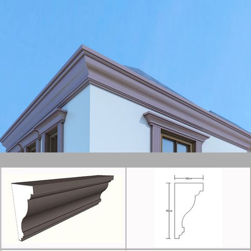 Custom Expanded Polystyrene Decoration Line Wall Frame Crown Cornice EPS Decorative Moulding