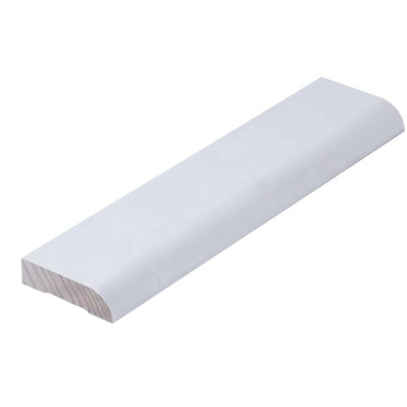 Wholesale Modern White Finger Joint Pine Baseboard Skirting Board Waterproof for Hotels