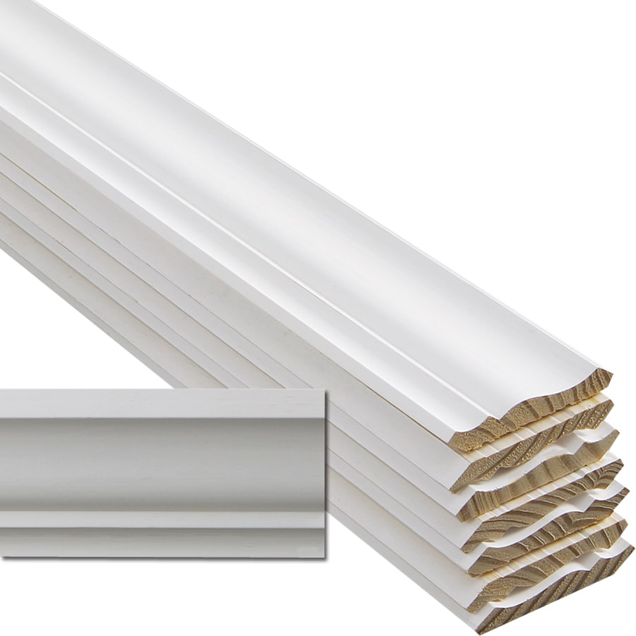White Primed Pine Wood Mouldings Baseboard-Durable Eco-Friendly Interior Decoration MDF Skirting Board