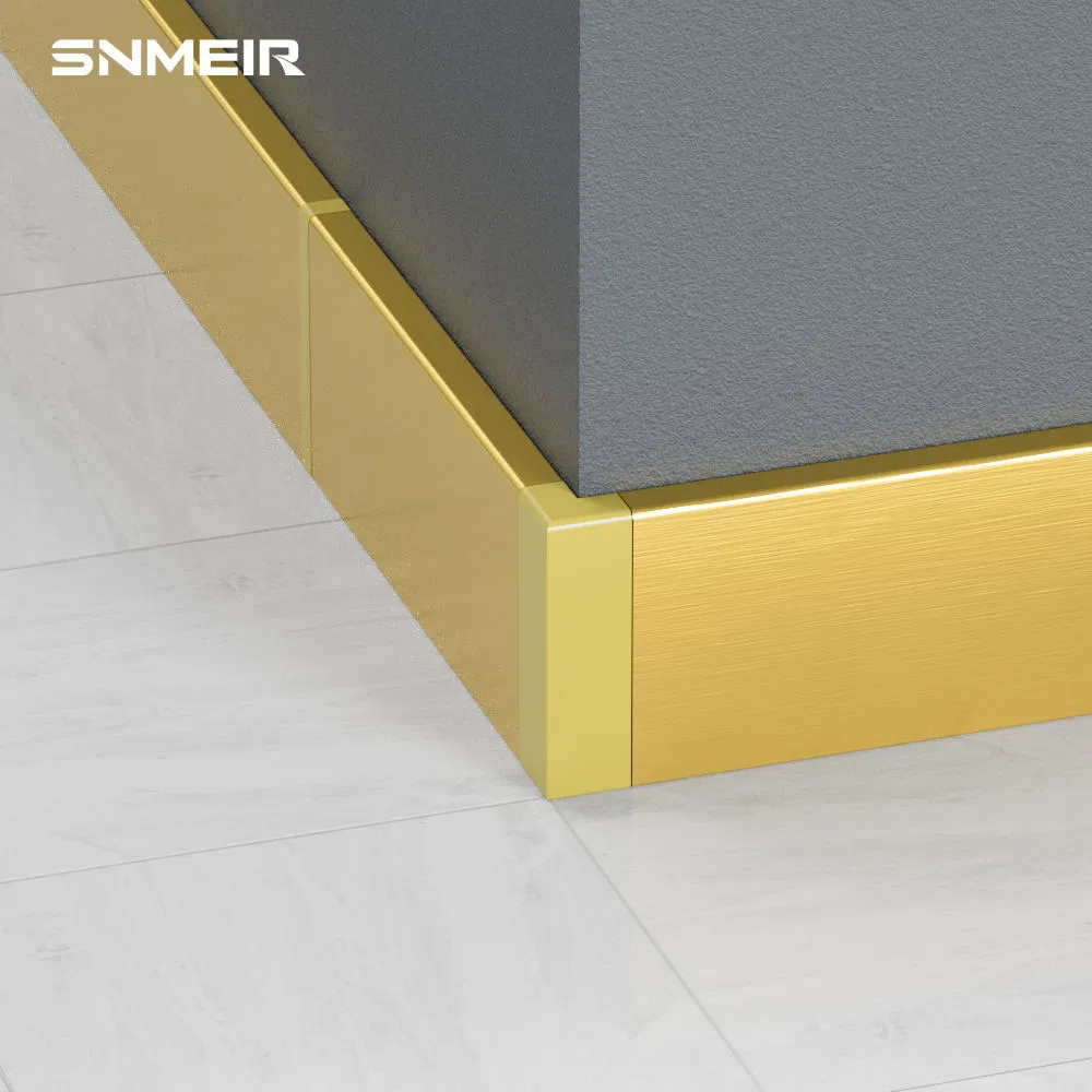 Senmry Flooring Accessories Stainless Steel Skirting Board LED Base Board Profiles