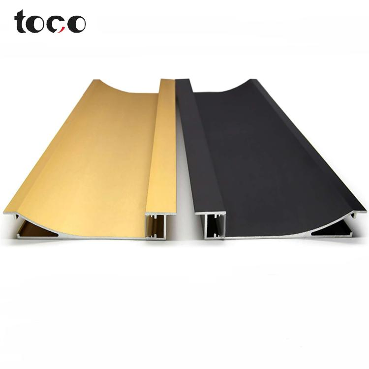 Durable Aluminium Floor Skirting Board Decoration Profiles Strips Aluminum LED Lighting Profile
