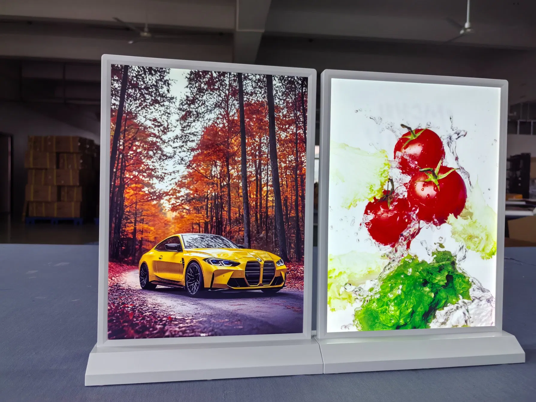 LED Restaurant Menu Light Box Food Display Illuminated Menu Board