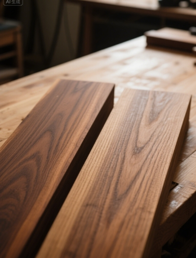 Handcrafted Black Walnut Wood Treads for Timeless Stair Design