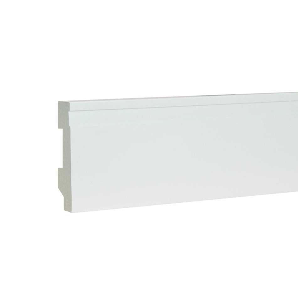Waterproof White Color Polymer Skirting Board for Flooring