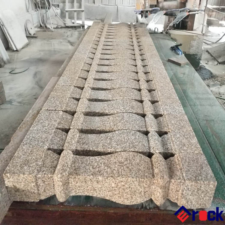 Square Shape Yellow/Grey/Pink/Black Granite Balustrade Railing Stone Stair Baluster for Stairs and Balcony