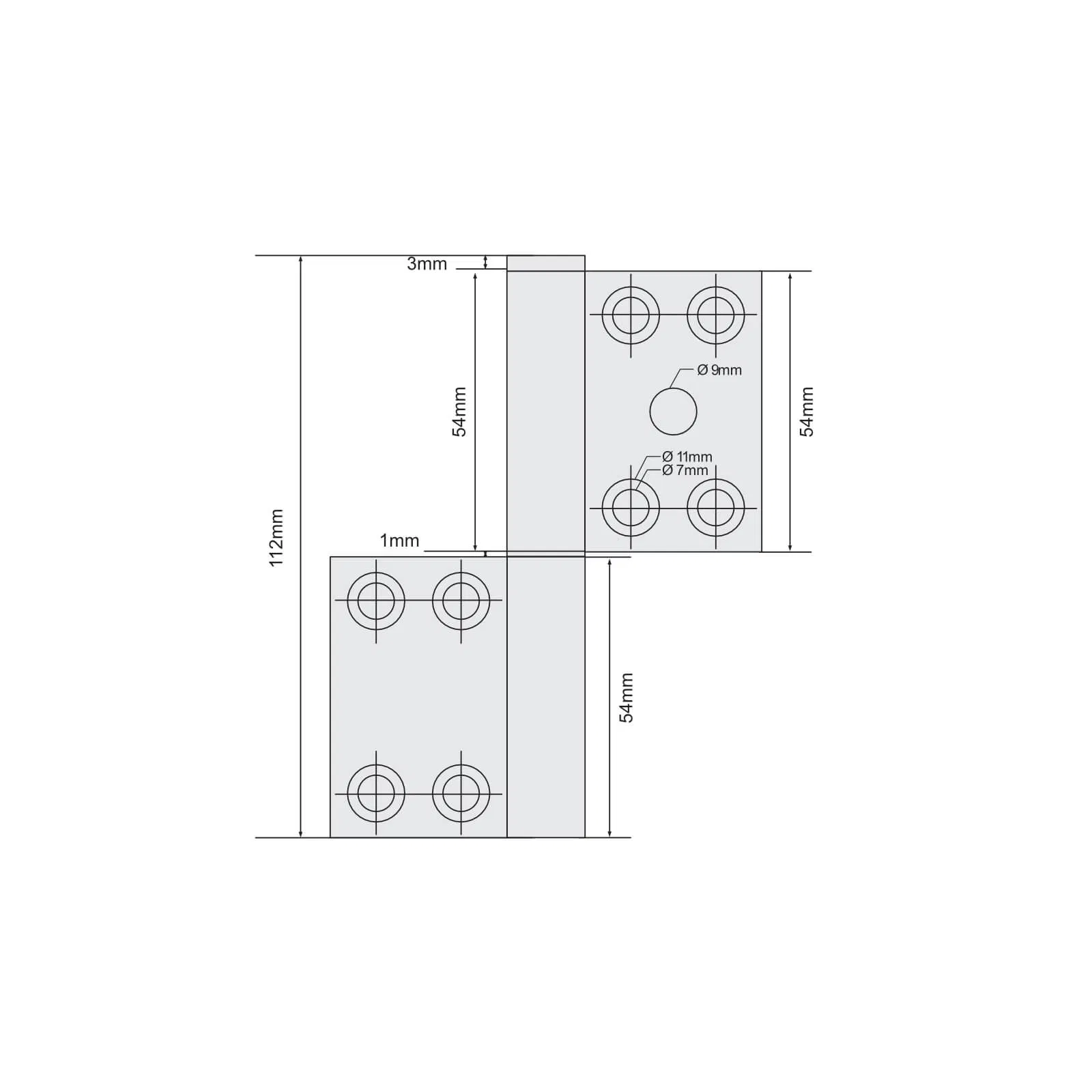 Shipping Container Window Shutter Flag Hinge