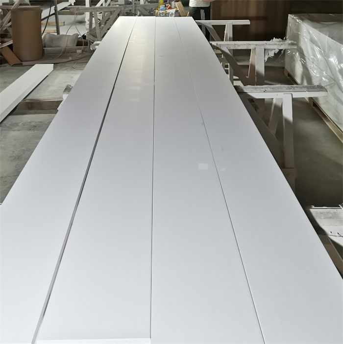 Factory White Primer S4s Flat Baseboard Skirting Board Door Casing Interior Decoration Moulds Waterproof Skirting Baseboard